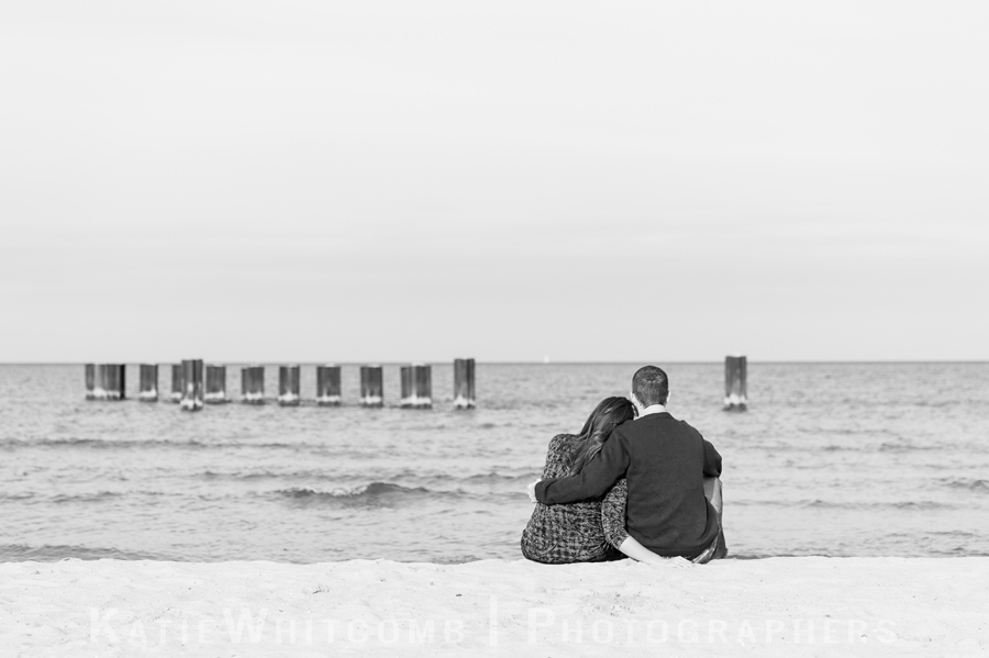 beach engagement photography