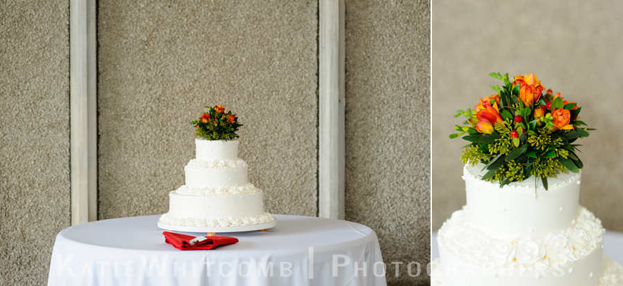 fall elegant wedding cake