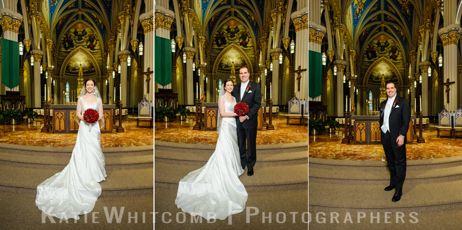 bride & groom at Basilica