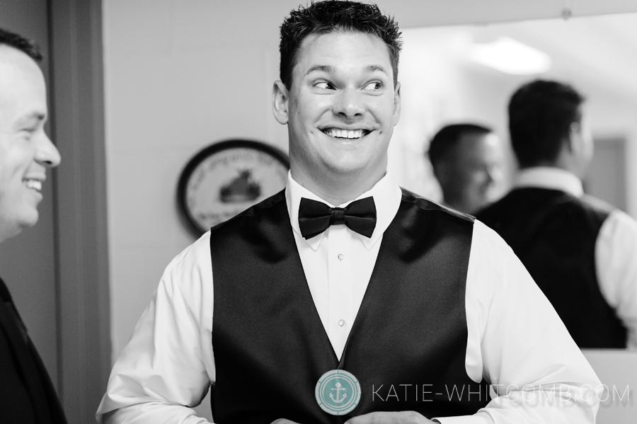 best man excited to stand by the groom at grace united methodist church