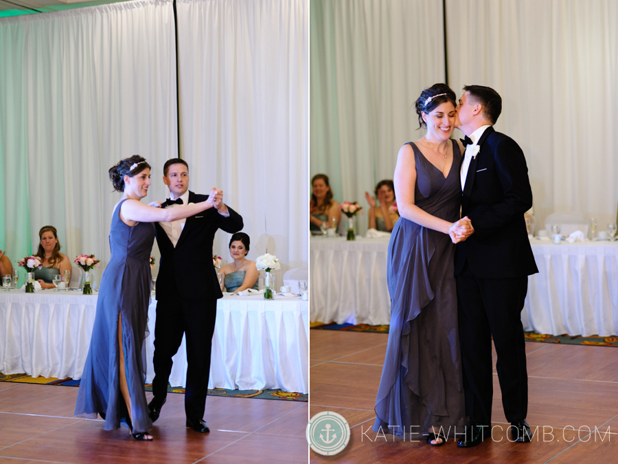 first dance at a wedding reception at doubletree by hilton