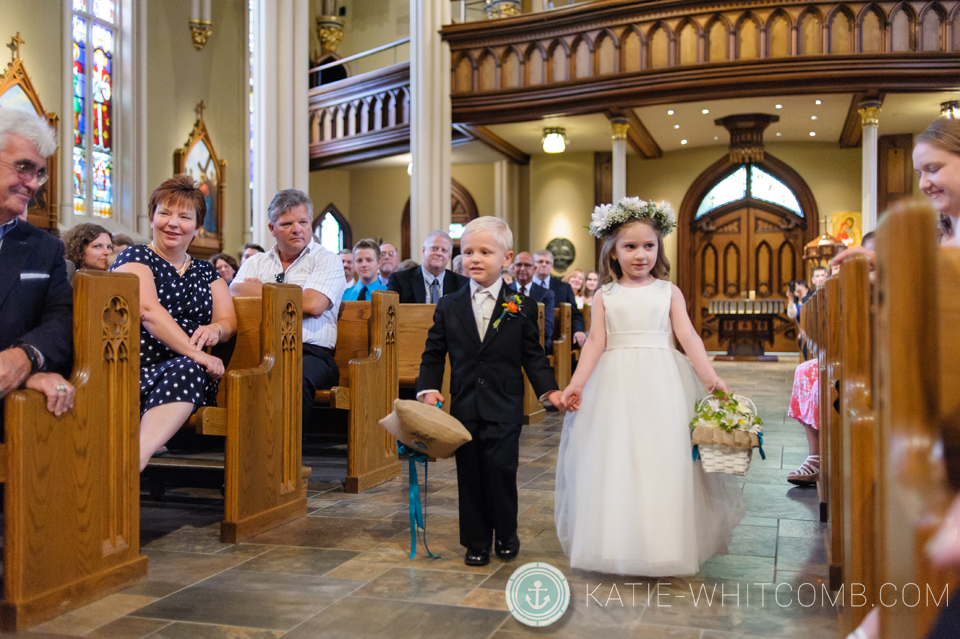 notre dame wedding at basilica of sacred heart