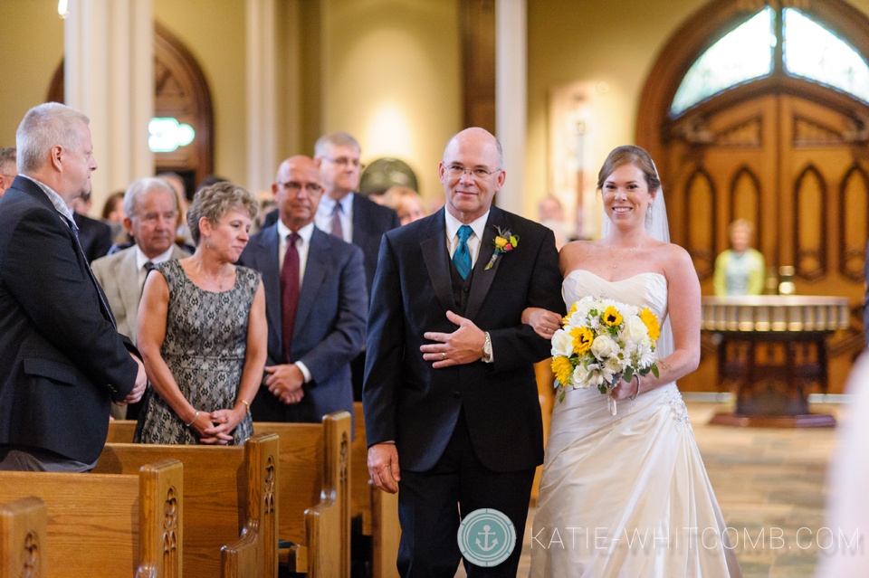 notre dame wedding at basilica of sacred heart