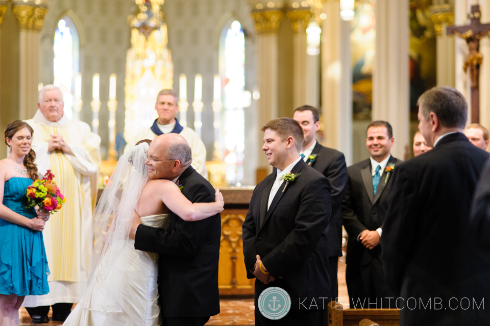 notre dame wedding at basilica of sacred heart