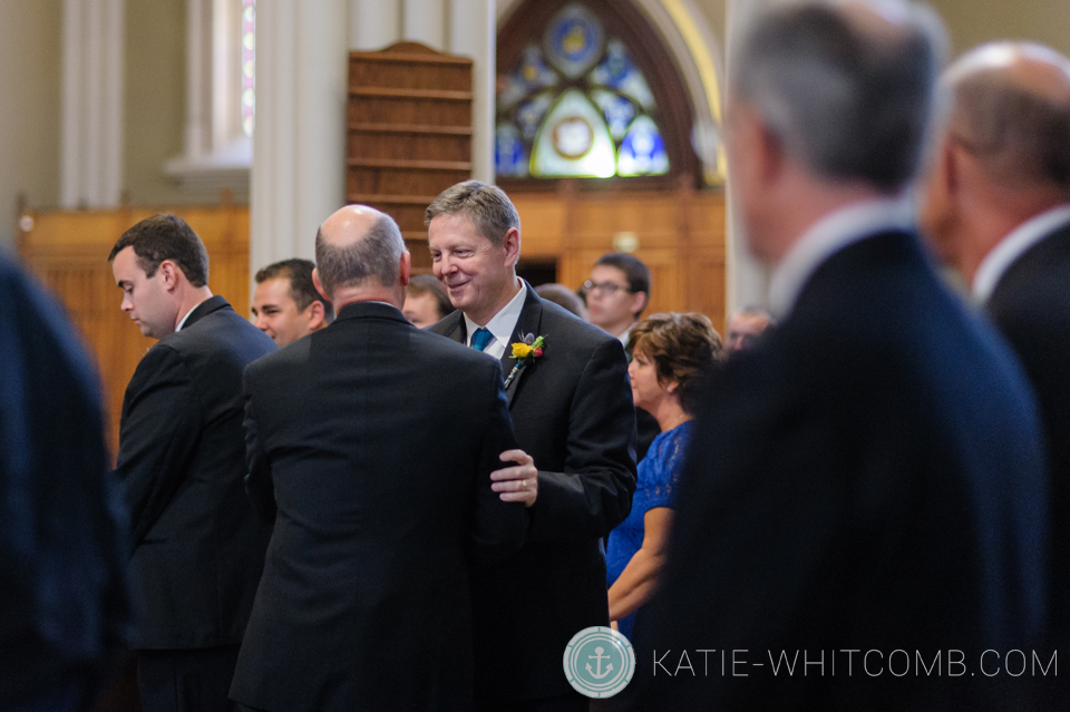 notre dame wedding at basilica of sacred heart