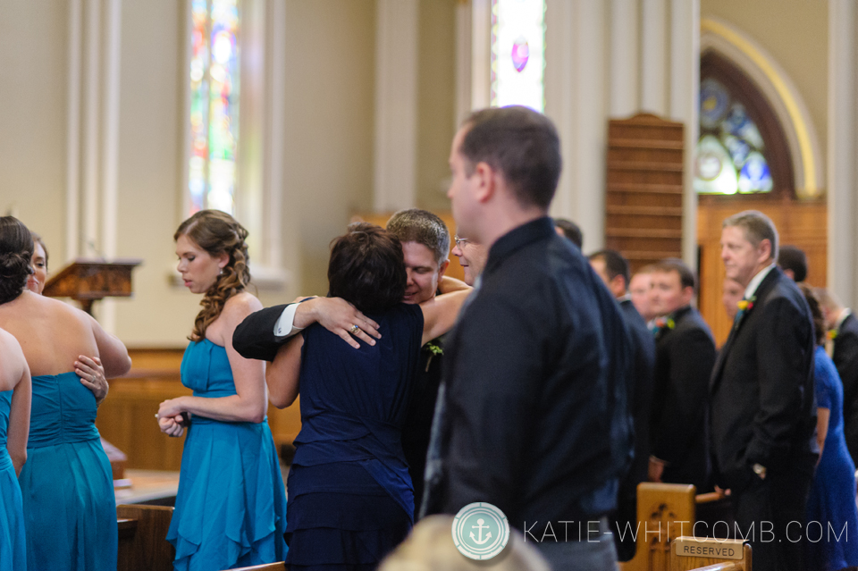 notre dame wedding at basilica of sacred heart