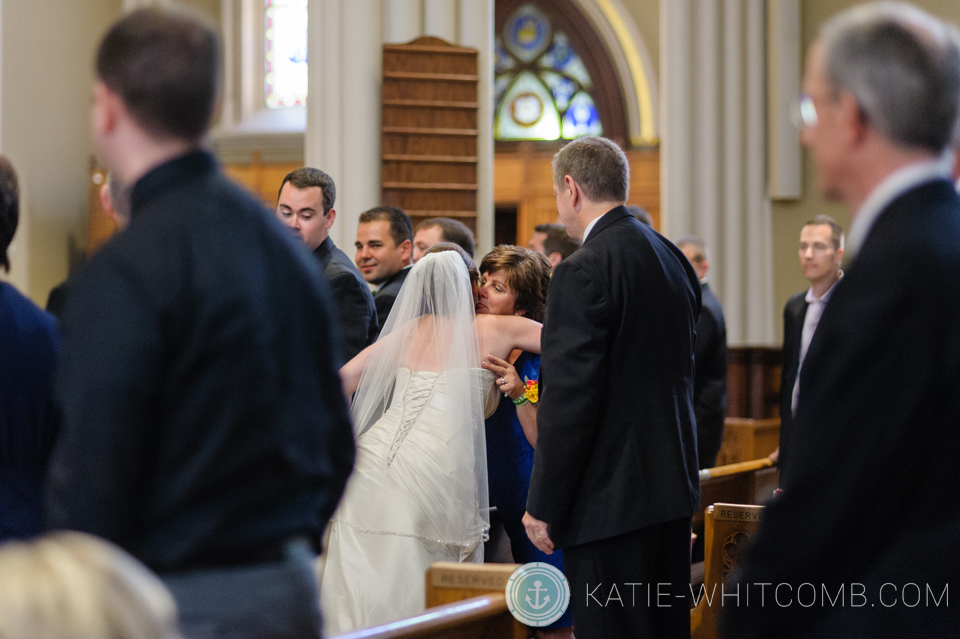 notre dame wedding at basilica of sacred heart