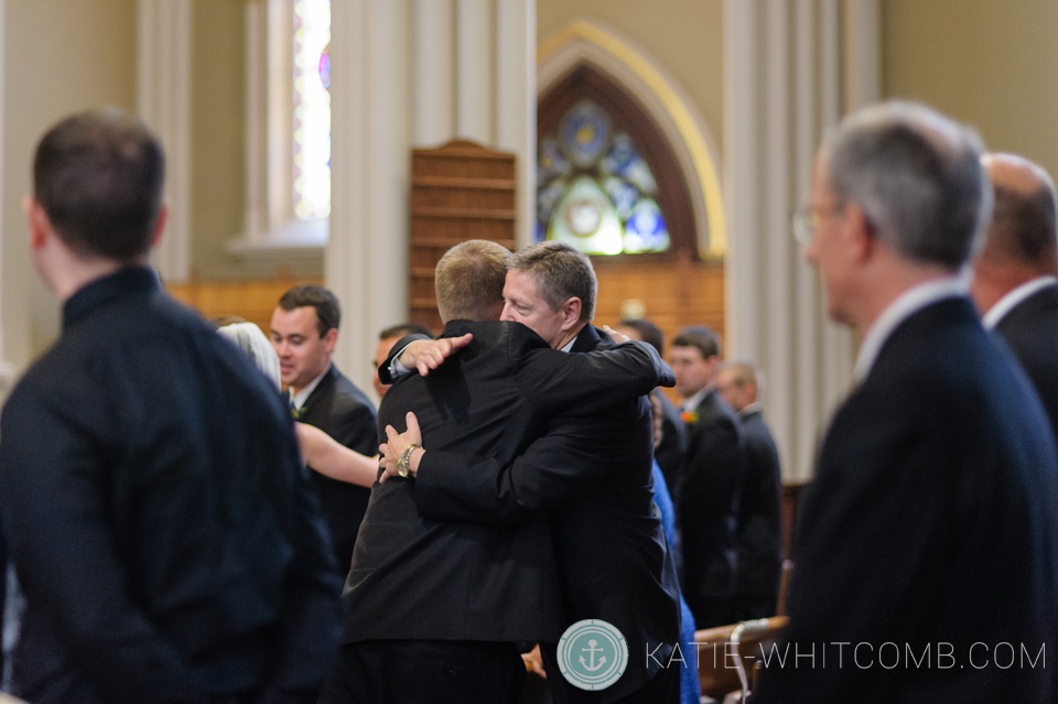 notre dame wedding at basilica of sacred heart