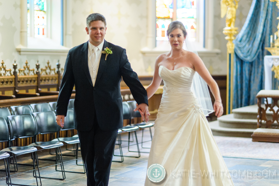 notre dame wedding at basilica of sacred heart