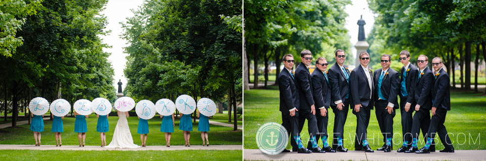 notre dame campus wedding pictures