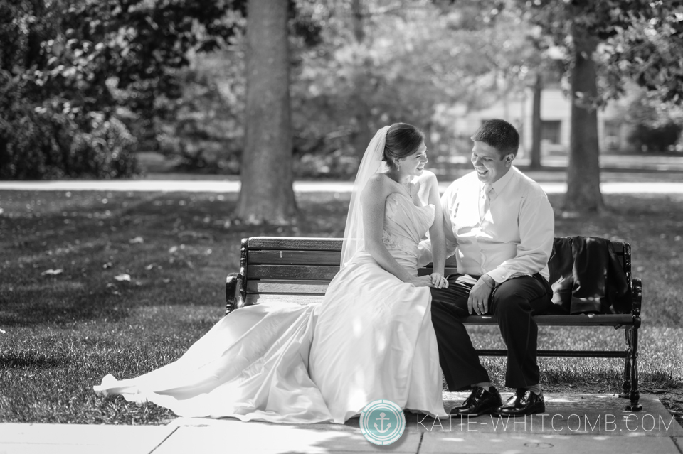 notre dame campus wedding pictures