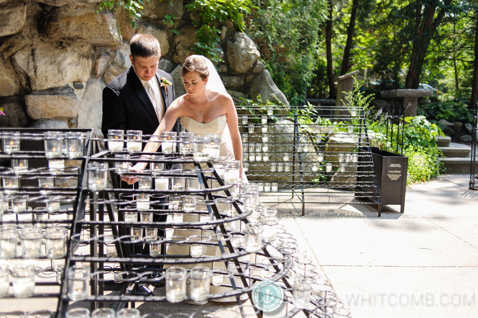 notre dame campus wedding pictures