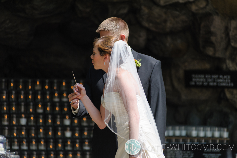 notre dame campus wedding pictures