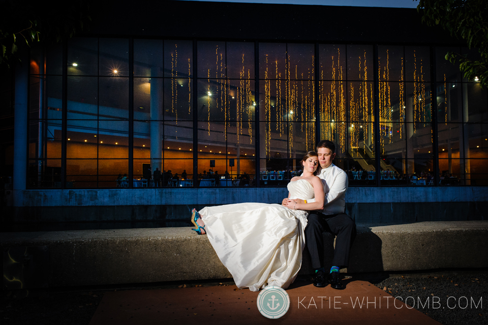 end of night shot at century center wedding