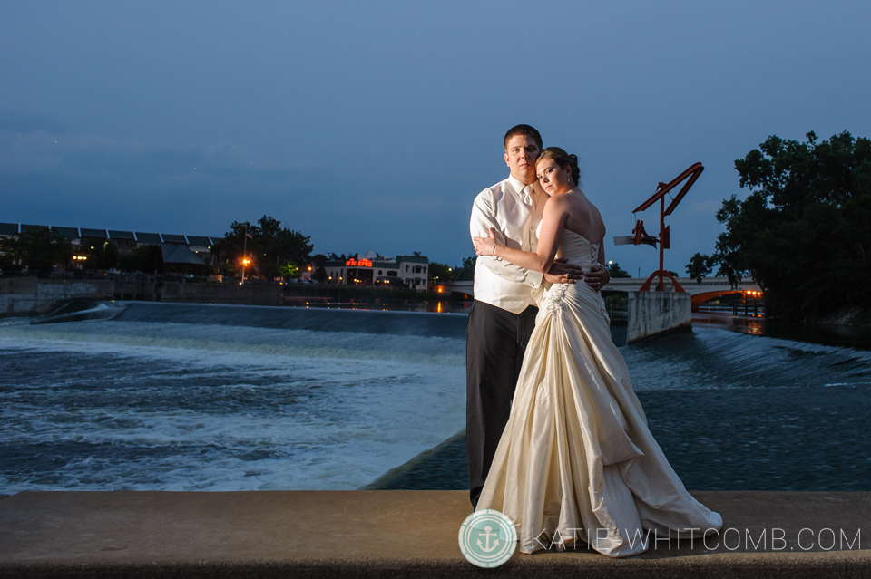 end of night shot at century center wedding