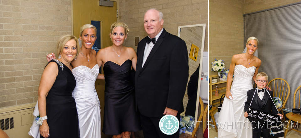 bride before her wedding ceremony at st matthews in south bend
