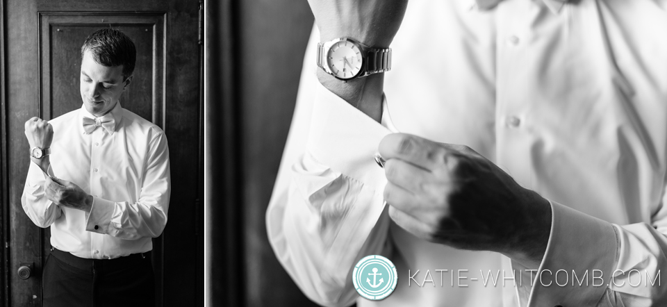 groom's details before his ceremony at st. mary's