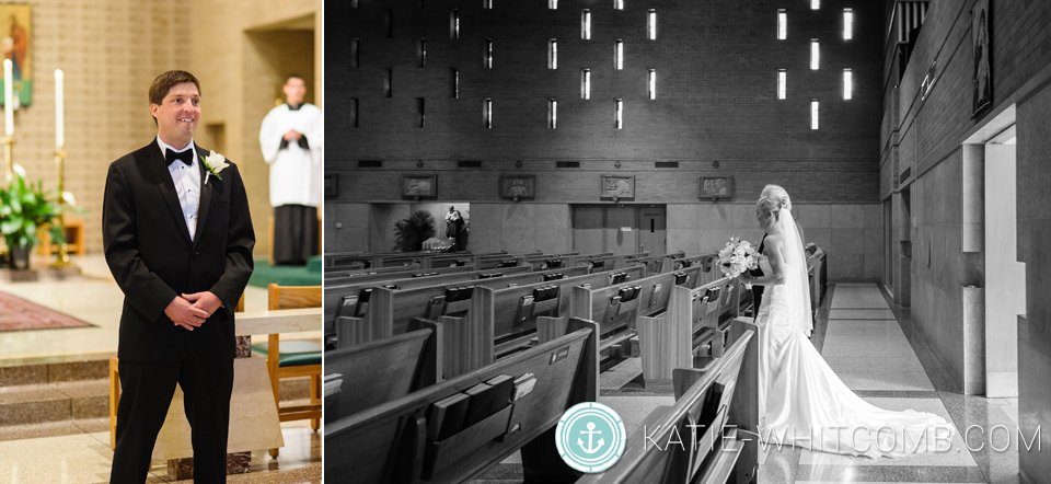 wedding ceremony at st matthews in south bend