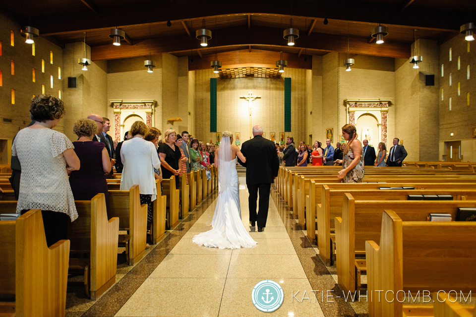wedding ceremony at st matthews in south bend