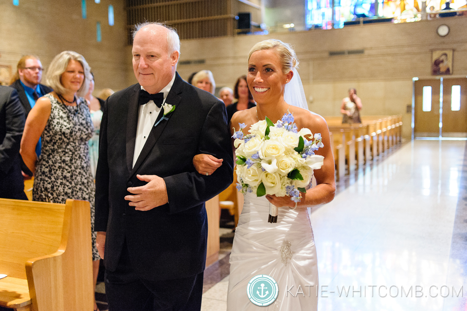 wedding ceremony at st matthews in south bend