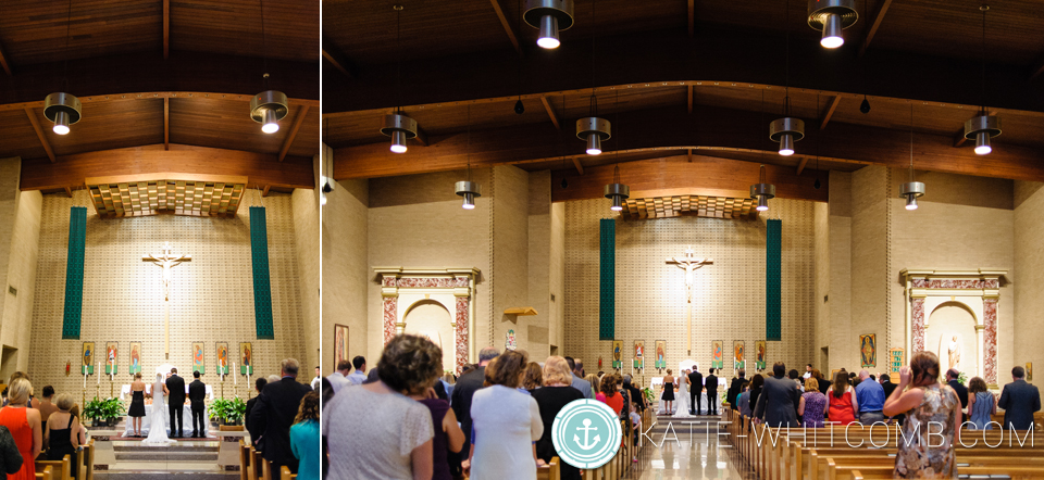 wedding ceremony at st matthews in south bend
