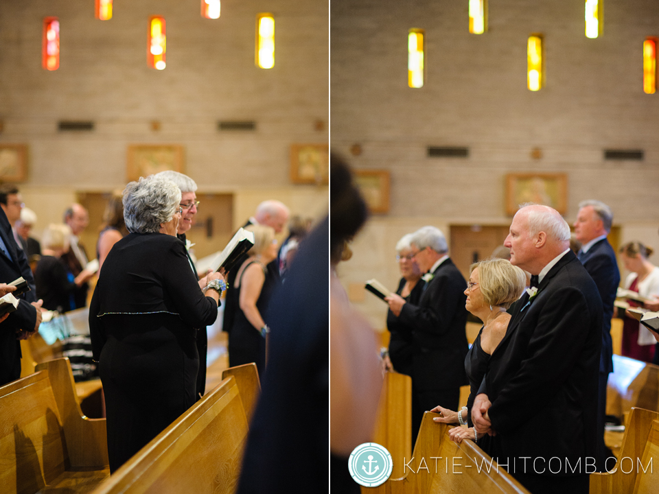 wedding ceremony at st matthews in south bend