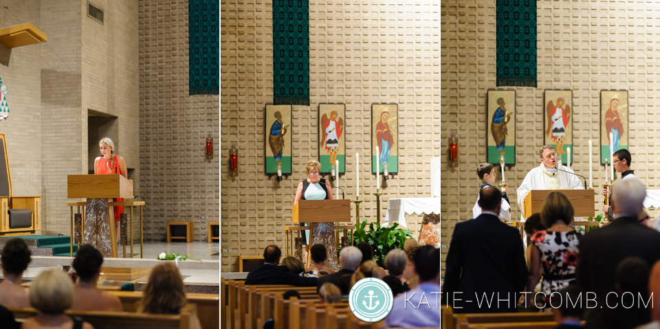 wedding ceremony at st matthews in south bend
