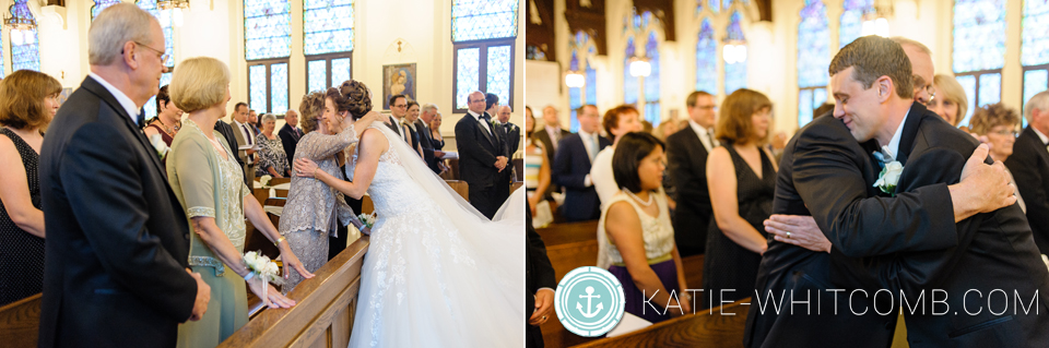 wedding ceremony at st. mary's