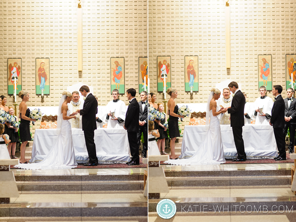wedding ceremony at st matthews in south bend