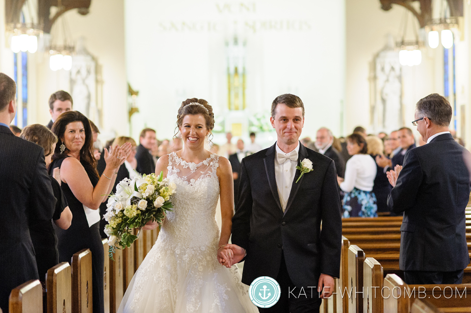 wedding ceremony at st. mary's