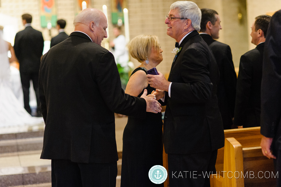 wedding ceremony at st matthews in south bend
