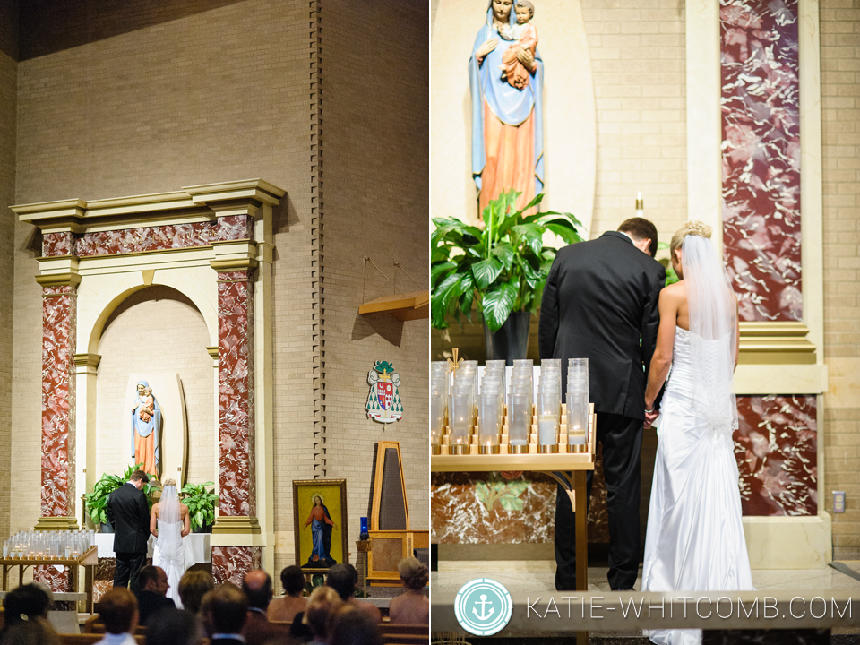 wedding ceremony at st matthews in south bend