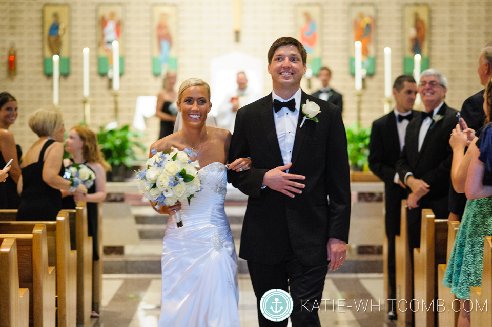 wedding ceremony at st matthews in south bend