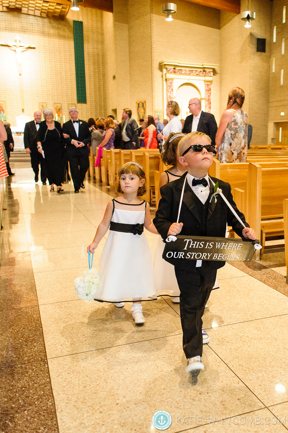 wedding ceremony at st matthews in south bend