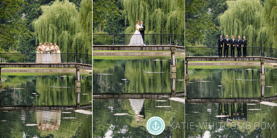 wedding portraits around st. mary's campus