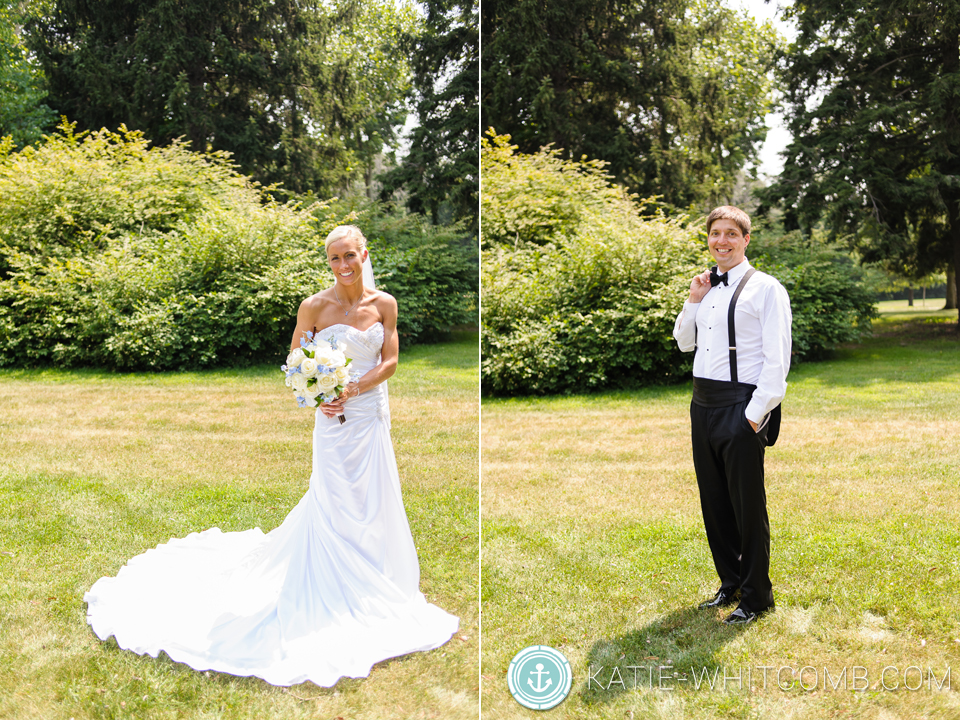 bride and groom intimate portraits around st marys campus in south bend