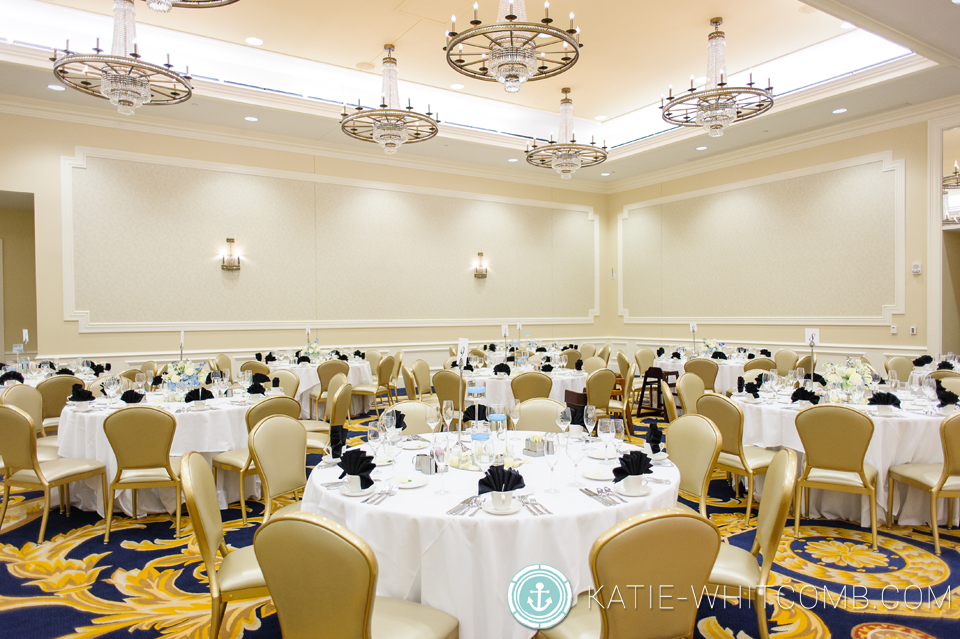 wedding reception details at morris in at notre dame