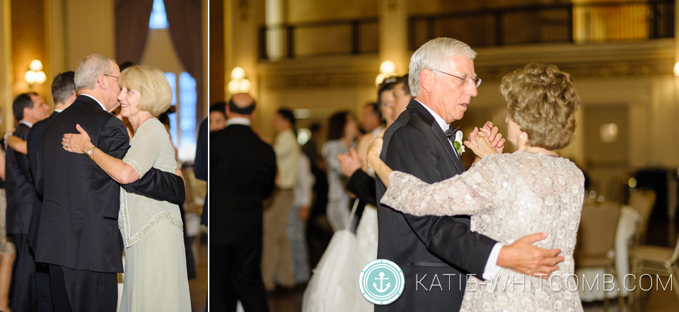 father daughter, mother son dance at wedding reception at palais royale