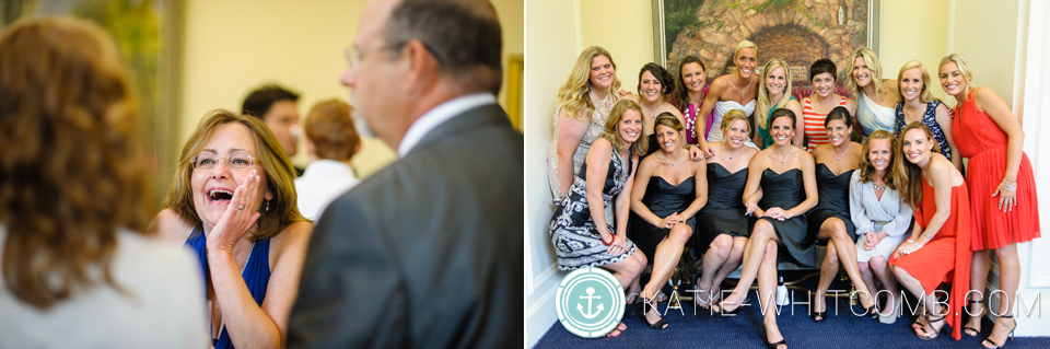 wedding cocktail hour at morris inn at notre dame