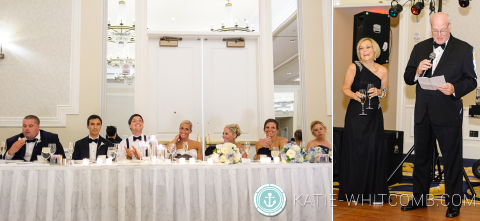 wedding reception at morris inn at notre dame