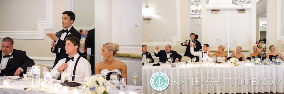 wedding reception at morris inn at notre dame