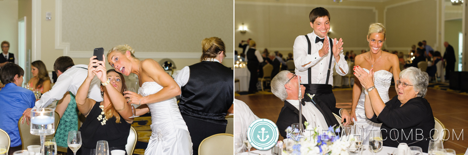 wedding reception at morris inn at notre dame