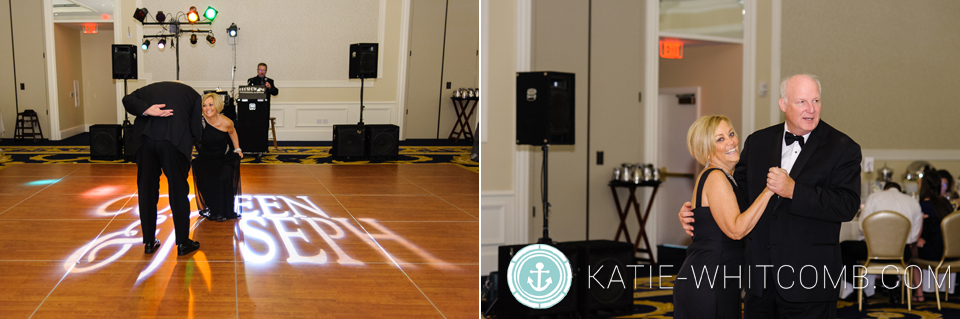 wedding reception at morris inn at notre dame
