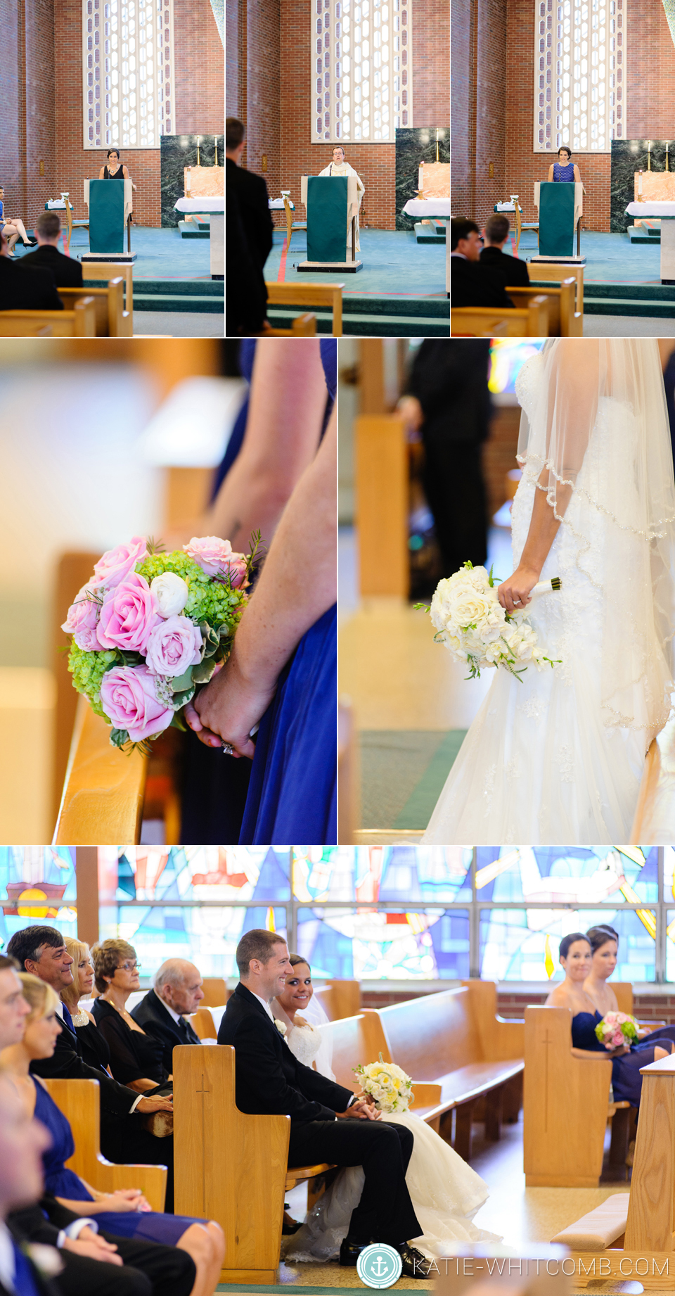 wedding ceremony at St. Anthony's in South Bend