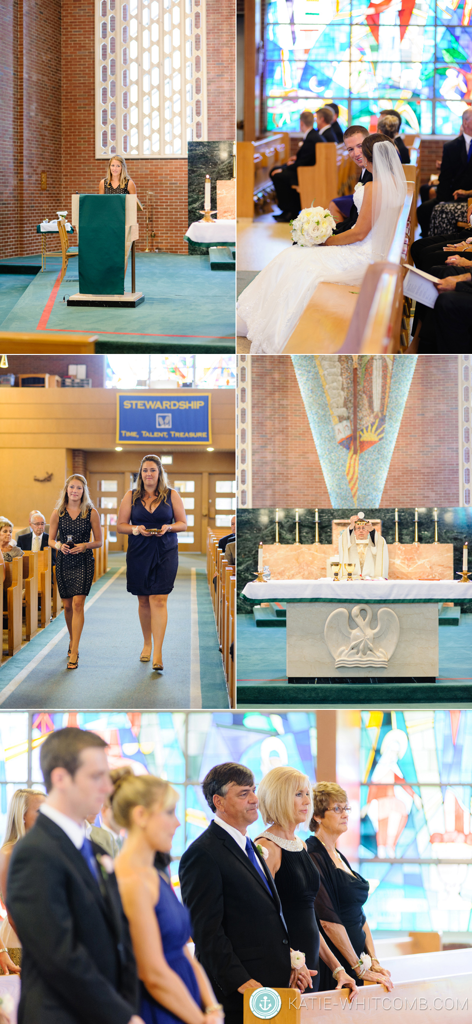 wedding ceremony at St. Anthony's in South Bend