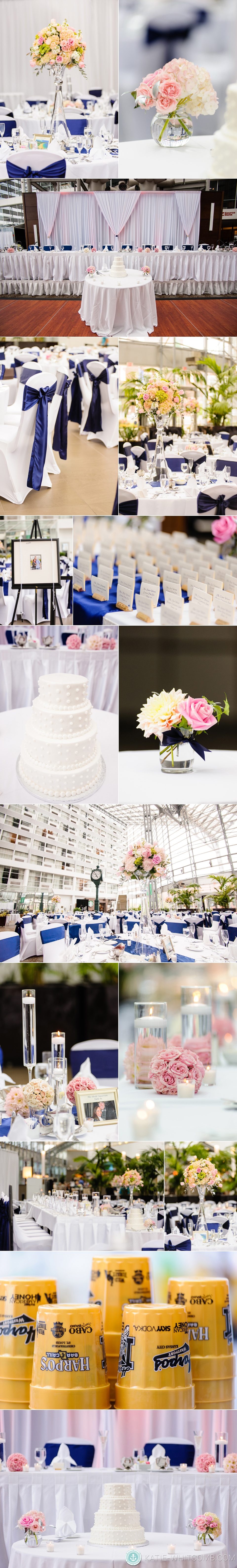 Wedding Reception details at DoubleTree by Hilton in South Bend