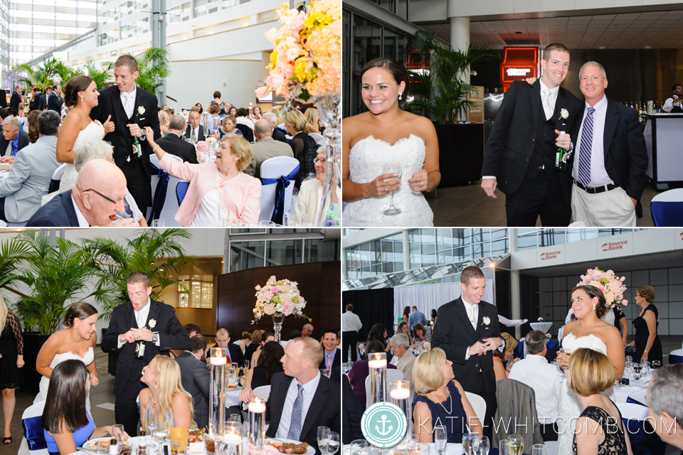 wedding reception at DoubleTree by Hilton in South Bend