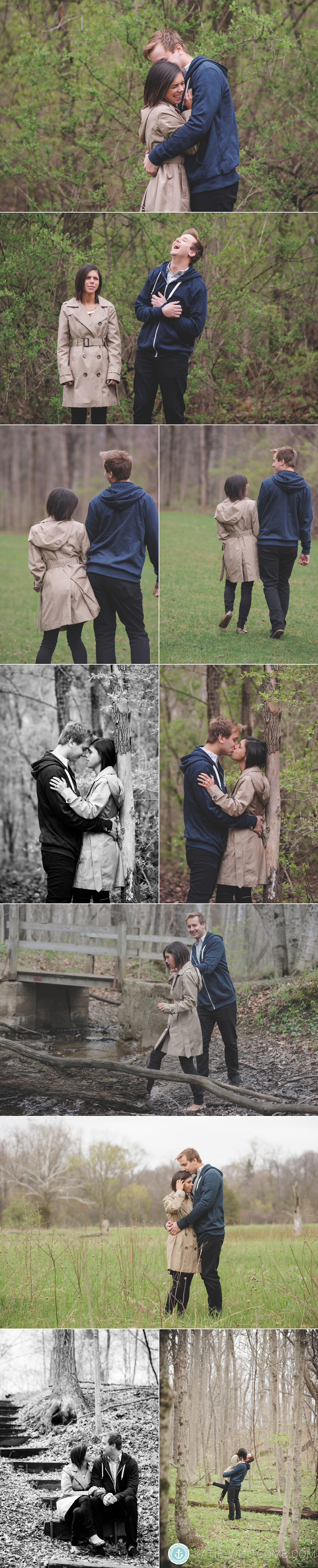 spring engagement session at St. Patrick's Park