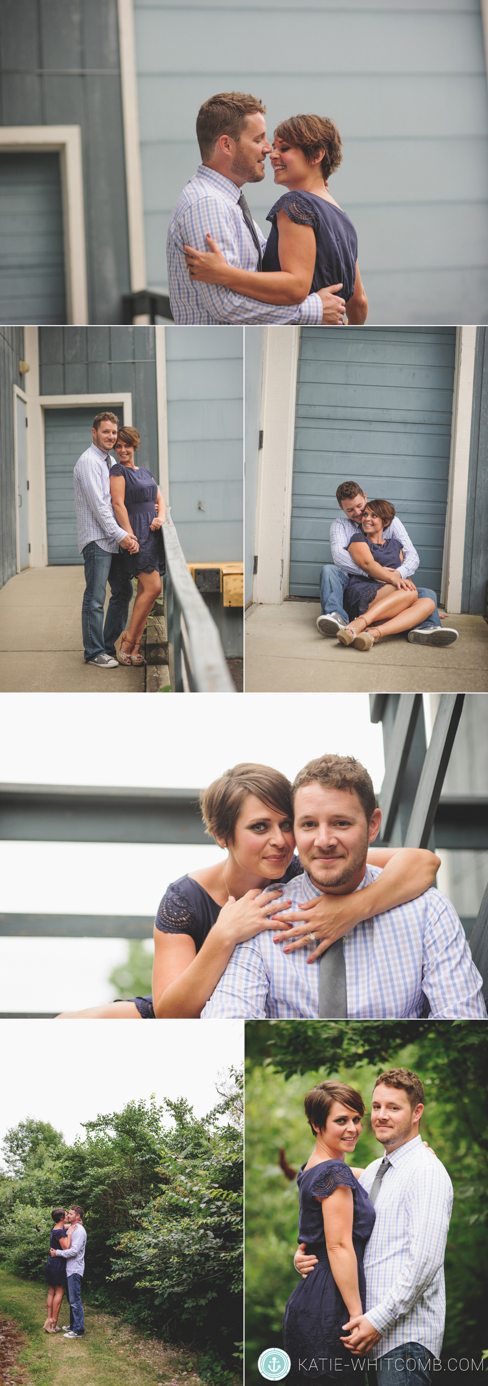 rustic engagement session at St. Patrick's Park