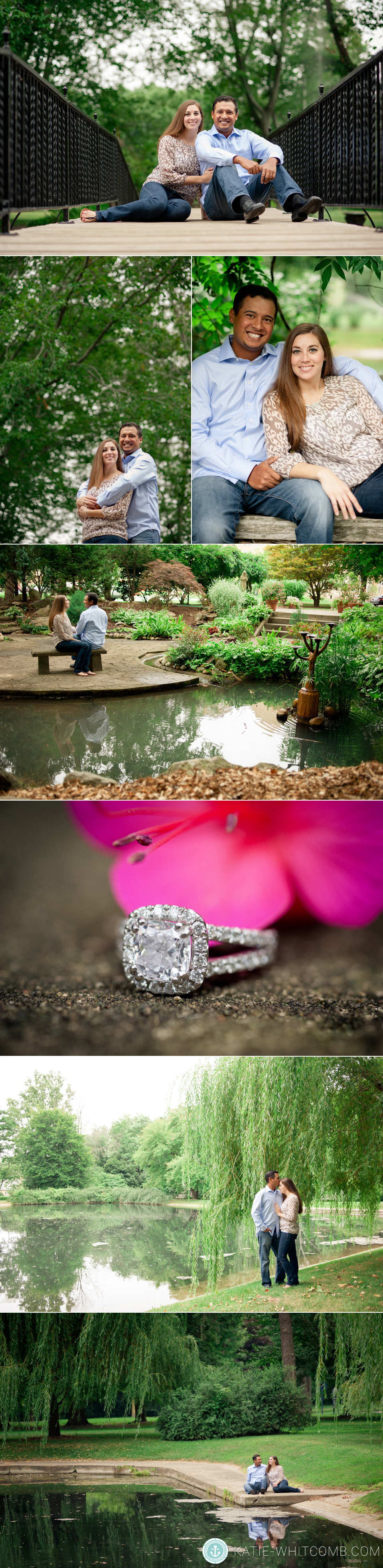 summer engagement session on St. Mary's campus